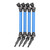 4Pcs RC Driving Front Rear Drive Shaft Drive Axle Steel Aluminum Alloy for Arrma 1/8 for Kraton 4S Dark Blue