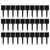 30pcs Archery Target Nails Nylon Lengthening Reusable Target Paper Pins for Shooting Black