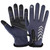 Winter Cycling Gloves Waterproof Windproof Non Slip Warm Full Fingers Touch Screen for Outdoor Sports Running Motorcycle Blue L