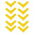 10 PCS Tennis Court Line Boundary Markers Right Angle Plane Landmark Court Marker for Football Badminton Yellow
