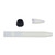 Removable Badminton Bat Handle Nylon Fiber Racket Floating Shockproof Grip Handle Kit White