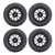 4pcs 12mm Hex 1/10 RC Truck Wheels and Tires for Axial for Hsp for Redcat for Hpi Universal 10 Hole Wheel Hub RC Wheel Tires