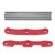 RC Front Rear Bulkhead Tie Bars Aluminum Alloy High Strength Stable Bulkhead Tie Bars for TRAXXAS SLASH 1/10 RC Car Red