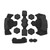 Helmet Padding Kit Memory Foam Pad Protective Mat Universal Motorcycle Bike Bicycle Cushions Waterproof Black