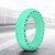 8.5 Inch Rubber Prismatic Tire Anti Explosion Shock Absorption Tyre for Xiaomi M365 Electric Scooter Accessories(Green )