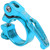 31.8MM Bike Seat Clamp Aluminum Alloy Quick Release Mountain Road Bike Seatpost ClampBlue
