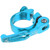 31.8MM Bike Seat Clamp Aluminum Alloy Quick Release Mountain Road Bike Seatpost ClampBlue