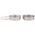 Lixada Ultralight Titanium Frypan Outdoor Camping Hiking Backpacking Cooking Frying Pan with Foldable Handles