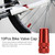 10Pcs Bike Bicycle Aluminum Alloy Tire French Valve Protective Stem Cap(Red)
