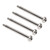 4pcs RC Rear Lower Hinge Pin Steel Aluminum Alloy RC Hinge Pin with M3 Nut for ARRMA 1/7 1/8 Series Silver
