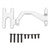 Steering Servo Mount Aluminum Alloy Wear Resistant Lightweight Servo Bracket for Replacement Silver