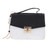 Women Shoulder Bag Top Handle Purse Cute Handbag Scratch Resistant with Color Blocking Design Roomy Space Black