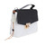 Women Shoulder Bag Top Handle Purse Cute Handbag Scratch Resistant with Color Blocking Design Roomy Space Black