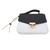 Women Shoulder Bag Top Handle Purse Cute Handbag Scratch Resistant with Color Blocking Design Roomy Space Black