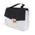 Women Shoulder Bag Top Handle Purse Cute Handbag Scratch Resistant with Color Blocking Design Roomy Space Black
