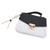 Women Shoulder Bag Top Handle Purse Cute Handbag Scratch Resistant with Color Blocking Design Roomy Space Black