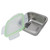 Stainless Steel Food Storage Containers Multipurpose Leakage Proof Airtight Bento Lunch Box with Lid for Kitchen Travel 400ml