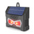 Solar Animal Deterrent Device Outdoor Electronic Raccoon Deterrent Tool with LED Flash Lamp for Garden Yard Black