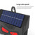 Solar Animal Deterrent Device Outdoor Electronic Raccoon Deterrent Tool with LED Flash Lamp for Garden Yard Black