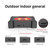 Solar Animal Deterrent Device Outdoor Electronic Raccoon Deterrent Tool with LED Flash Lamp for Garden Yard Black