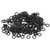 200Pcs Black Rubber O Ring Abrasion Resistant Flexible Universal O Ring for Fishing