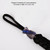 Titanium Alloy Knife Beads Pendant for Outdoor Lanyard Paracord Bracelet Rope(Flame Color)