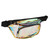 Transparent Iridescent Fanny Pack Shiny Waist Belt Bag with Zipper Waterproof PVC for Travel Party Running Hiking