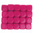 20pcs Dice Round Corner Blank Plastic 16mm Teaching Toys Dice for Board Games Party Rose Red