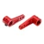 2Pcs RC Steering Arm 25T Anodized Treatment Accurate Size Stable Performance Small Light Servo Horn Arm for RC CarsRed