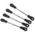 4pcs RC Steering Tie Rod Adjustable Rear Upper Linkage Rod for 1/10 RC OffRoad Car