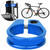 31.8/34.9mm Aluminum Alloy Ultralight Bike Seat Tube Lock Clip Bicycle Seatpost Clamp(Blue&nbsp;31.8mm )