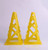 Outdoor Sports Hollow Marker Cones Football Skating Practice Training Traffic Barricade(Yellow)