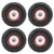 4PCS 1/10 2.2in Aluminium Alloy RC Car Hub Tire Tool Set with MIXRC001 Wheel Skin