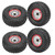 4PCS 1/10 2.2in Aluminium Alloy RC Car Hub Tire Tool Set with MIXRC001 Wheel Skin