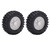 2pcs RC Wheel Hub Tires Durable Aluminum Alloy Wheel Rubber Tire for CC01 MST D90 SCX10 1/10 RC Climbing Car TireSilver