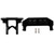 Aluminium Alloy Rear Body Shell Connection Mount Support for Axial SCX24 90081 1/24 RC CarBlack