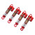 Aluminum Alloy Front Rear Shock Absorbers Dampers for ECX 1/24 Barrage for RGT 1/24 for FTX 1/24 RC Car Red