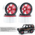 Aluminum Alloy Wheel Rim Beadlock Wheel Rims Hub 4pcs Replacement for 1/10 TRX4 Axial SCX10 90046 SCX10 III AXI03007 AXI03003 RC Car