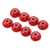 8Pcs 1/24 M2 Anti Loose Nut Aluminium Alloy Flanged Nylon Lining Anti Loose M2 Hex Self Locking Nuts for Axial for SCX24 Red