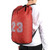 Sport Oxford Cloth Drawstring Bag Fitness Training Backpack for Basketball Footballred