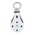 Lifting Single Pulley High Load Bearing Iron Noise Free Swivel Hook Single Pulley for Muscle Training