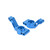 RC Aluminium Alloy Rear Hub Carrier with Bearings for Traxxas Slash 2WD 1/10 RC Car Upgrade PartsBlue