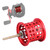 Aluminum Fishing Round Bearing Reel Spool for PMAX3/BMAX3/SMAX3 Casting Reels (red)