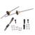 Metal Drive Shaft Gear Bridge Axle Differential Kit for WPL C14 C24 C34 C44 B14 B16 B24 B36 1/16 RC Car