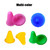 50 Pieces Track Training Cones Roller Skating Obstacles Nimble Sports Small Cones for Indoors Outdoors, 5 Assorted Colors