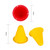 50 Pieces Track Training Cones Roller Skating Obstacles Nimble Sports Small Cones for Indoors Outdoors, 5 Assorted Colors