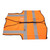 Safety Reflective Vest Multiple Pockets Waterproof High Visibility Zipper Front Safety Vest for Guardian Orange