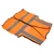 Safety Reflective Vest Multiple Pockets Waterproof High Visibility Zipper Front Safety Vest for Guardian Orange
