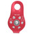20KN Outdoor Small Climbing Pulley Aluminum Micro Fixed Side Pulleys for Aerial WorkRed