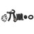 5Pcs Grip Strengthener Trainer Kit Hand Exercise Ball Finger Trainer Portable Hand Grip Workout Set for Home Office